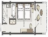 Floor plan Premier Double Double